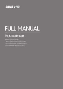 Manual de uso Samsung HW-B430 Sistema de home cinema