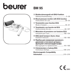 Manual Beurer BM 95 Blood Pressure Monitor