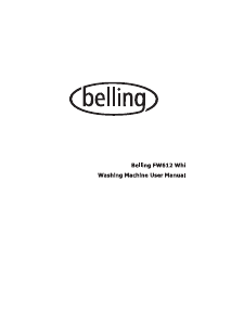 Handleiding Belling FW612 Wasmachine