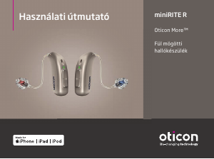 Használati útmutató Oticon More 2 miniRITE R Hallókészülék