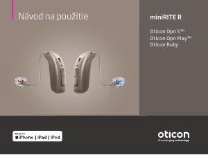 Návod Oticon Opn Play 1 Načúvací prístroj