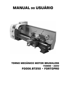 Manual FORTG FG006.BT250 Torno mecânico