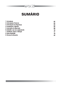 Manual FORTG FG3001X220 Serra de esquadria