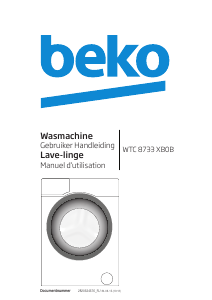 Handleiding BEKO WTC 8733 XB0B Wasmachine