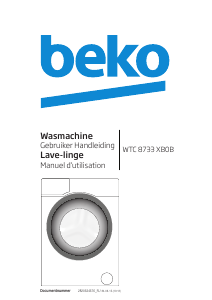 Mode d’emploi BEKO WTC 8733 XB0B Lave-linge