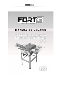Manual FORTG FG008 Serra de mesa
