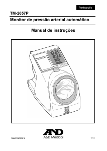 Manual A and D Medical TM-2657P Medidor de pressão