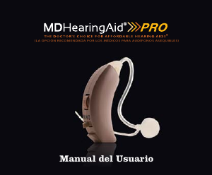 Manual de uso MDHearing Pro Aparato auditivo