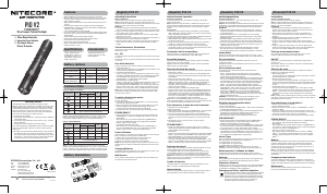 Manual de uso Nitecore P10 V2 Linterna