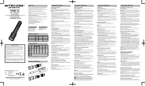 Bedienungsanleitung Nitecore P20UV V2 Taschenlampe