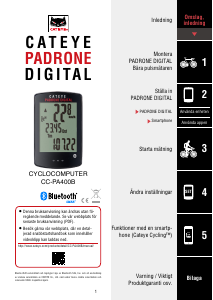 Bruksanvisning Cateye CC-PA400B Padrone Cykeldator