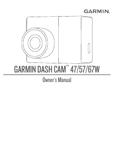 Manual Garmin Dash Cam 47 Action Camera