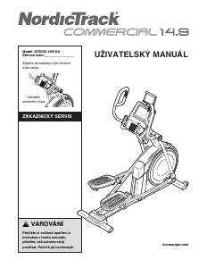 Manuál NordicTrack Commercial 14.9 Šlapací trenažér