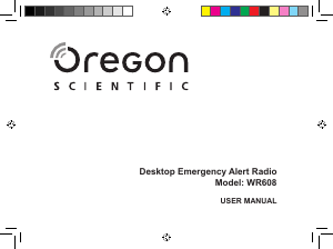 Manual de uso Oregon WR608 Radio