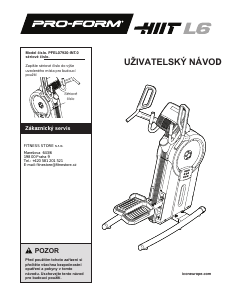 Manuál Pro-Form HIIT L6 Stepper