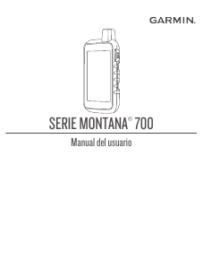 Manual de uso Garmin Montana 700 Navegación de mano
