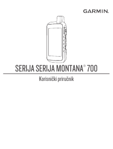 Priručnik Garmin Montana 700 Ručna navigacija