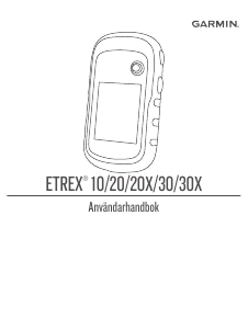 Bruksanvisning Garmin eTrex 20x Handhållen navigation