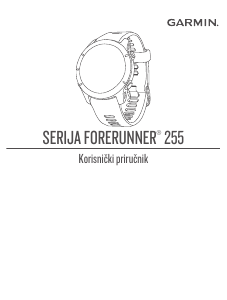 Priručnik Garmin Forerunner 255S Pametni sat