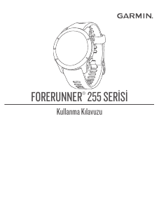 Kullanım kılavuzu Garmin Forerunner 255S Akıllı kol saati