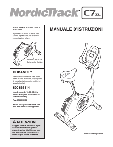 Manuale NordicTrack C7ZL Cyclette