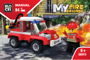 Manual Blocki set KB0819 MyFireBrigade Small fire truck