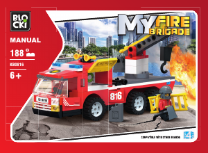 Manual Blocki set KB0816 MyFireBrigade Fire truck