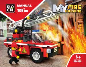 Manual Blocki set KB0818 MyFireBrigade Fire truck