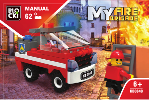 Manual Blocki set KB0840 MyFireBrigade Small fire truck