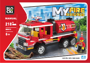 Manual Blocki set KB0815 MyFireBrigade Fire truck