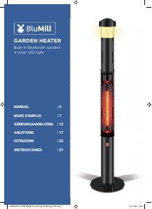 Manual BluMill THL021-S Patio Heater