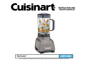 Manual de uso Cuisinart CBT-1500P1 Batidora