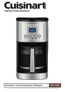 Manual de uso Cuisinart DCC-3200P1 Máquina de café