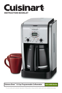 Manual Cuisinart DCC-2650P1 Coffee Machine