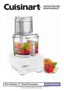 Manual Cuisinart DLC-8SBCYP1 Food Processor