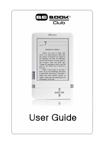 Manual BeBook Club E-Reader