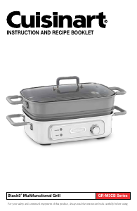 Manual de uso Cuisinart GR-M3CB Parrilla de mesa