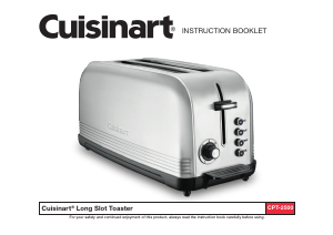 Manual de uso Cuisinart CPT-2500 Tostador