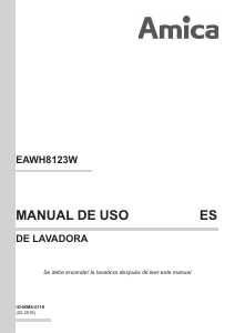 Manual de uso Amica EAWH8123W Lavadora