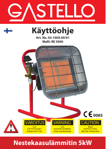 Käyttöohje Gastello RE 5000 Lämmitin