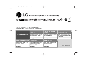 Handleiding LG HT903TAW Home cinema set