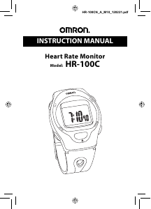 Manual Omron HR-100C Heart Rate Monitor