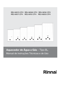Manual Rinnai REU-M071 CFH Caldeira de aquecimento central
