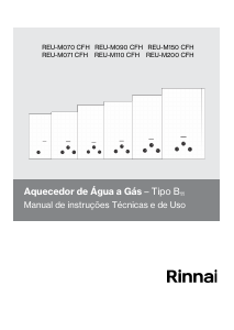 Manual Rinnai REU-M110 CFH Caldeira de aquecimento central