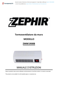 Manual Zephir ZMW1900B Heater