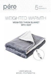 Manual Pure Enrichment PEHTWGHT-G Electric Blanket