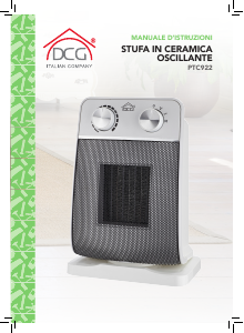 Manuale DCG PTC922 Termoventilatore