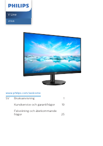 Bruksanvisning Philips 275V8LA V Line LED skärm