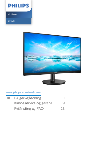 Brugsanvisning Philips 275V8LA V Line LED-skærm