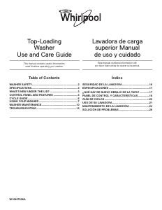 Manual de uso Whirlpool 7MWTW1700EM Lavadora